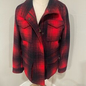 Levi Strauss Red Plaid Lumberjack Jacket Small